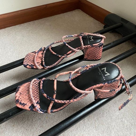 MARC FISHER Women Nakita Leather Sandals - NEW NWOB - Picture 3 of 9